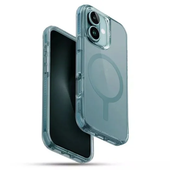 Uniq hybrid iphone 16 (2024) 6.1 magclick charging combat - Teal green